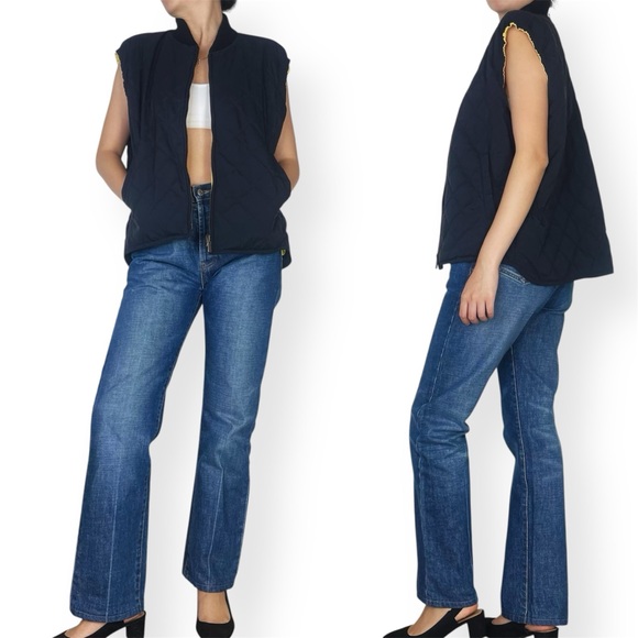 Loro Piana Cashmere Cotton Lined Windwish Storm Quilted Vest in Black XL - Picture 5 of 16